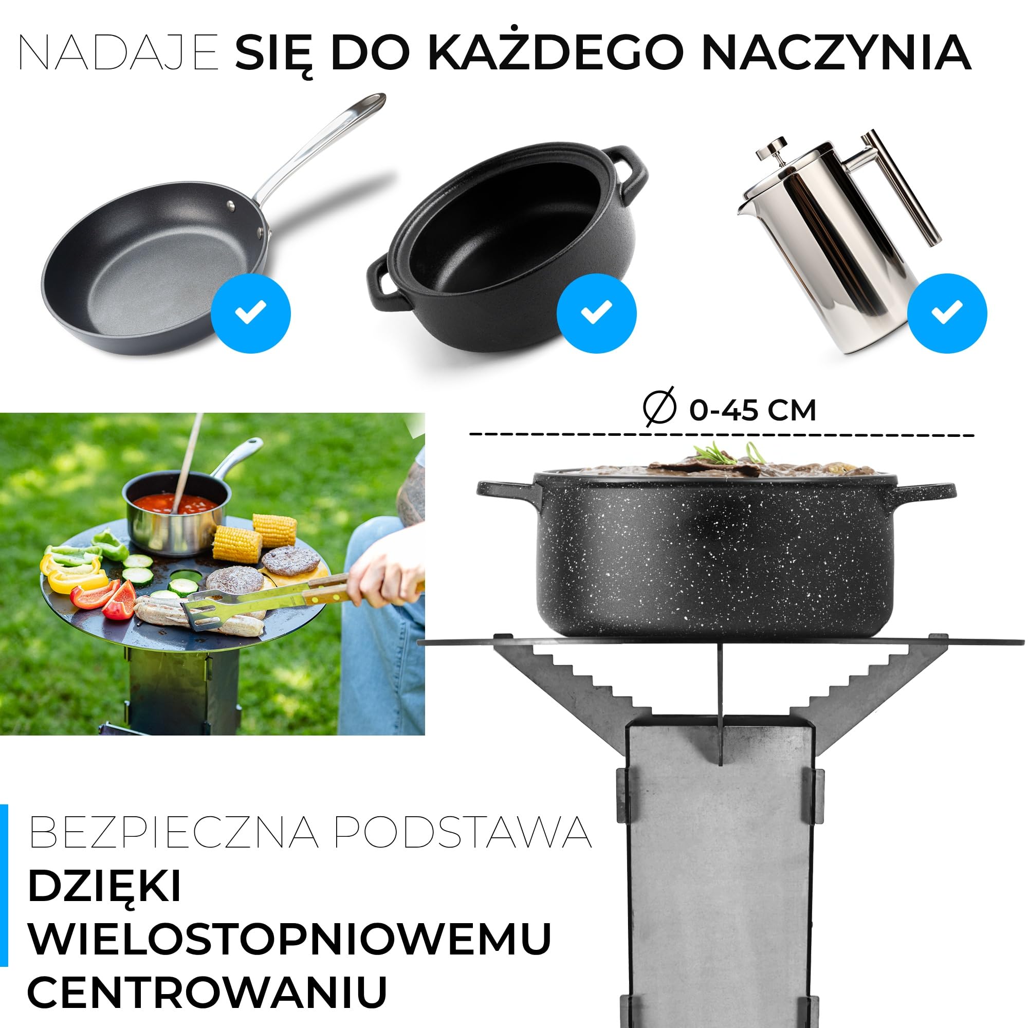 GRAFT Piecyk rakietowy wraz z płytą Rocket Stove wykonany z litej stali 3 mm | miska ogniowa | piec na pellet, drewno | kuchenka kempingowa | grill | kuchenka na drewno