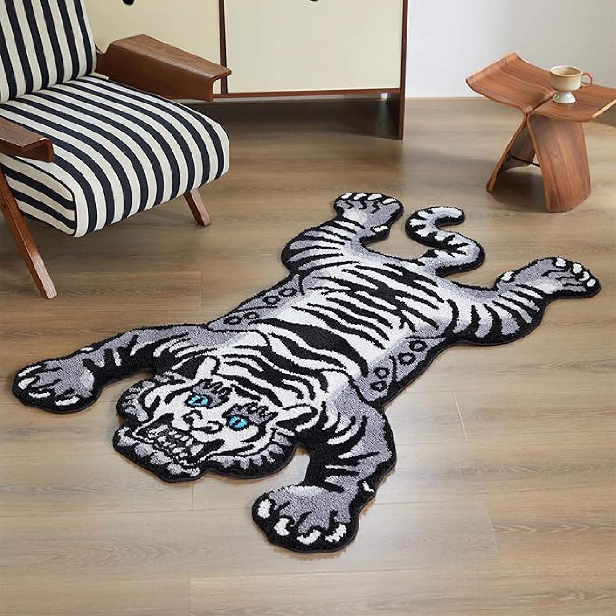 Amazon.com: 5x3.3ft Tibetan Tiger Area Rug Tufted High Pile