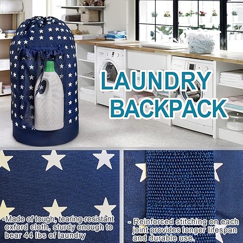 Miniatura 5 de Dalykate - Mochila para lavandería y ropa sucia con correas para el hombro