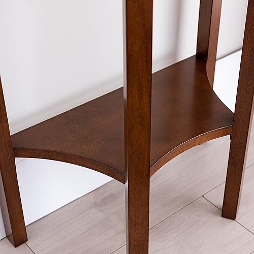 Vista 21 de Leick Home Beckett 24032 Beckett - Soporte de pasillo con estante para sala de estar, pasillo, entrada, antracita/peltre