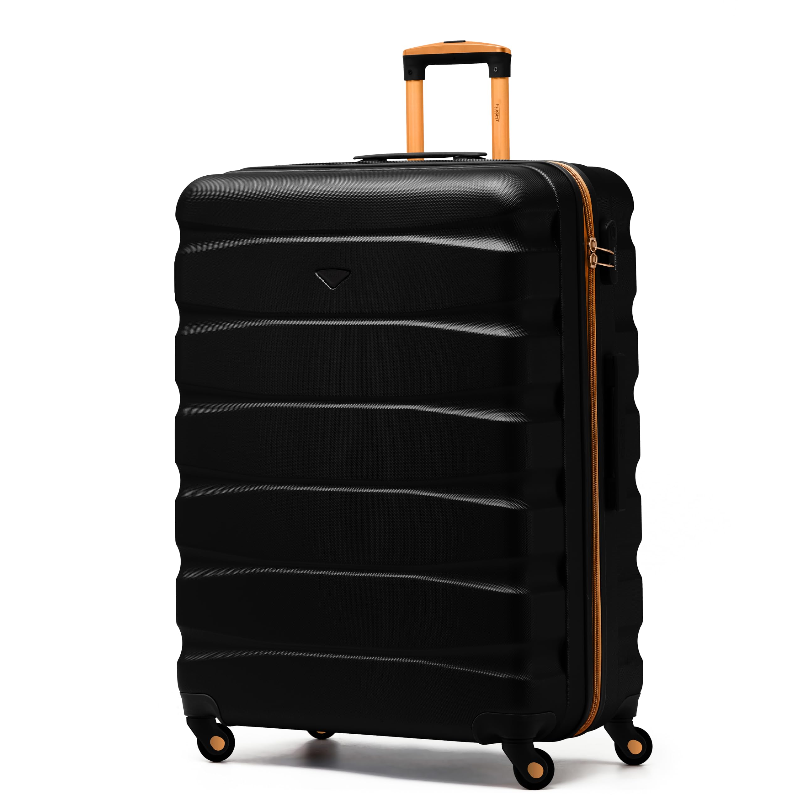 Flight Knight Lightweight 4 Wheel ABS Hard Case Extra Large Suitcase Approved for Over 100 Airlines Including easyJet, British Airways, Ryanair, Jet2, Emirates & Many More - Check-in Large Size 29"