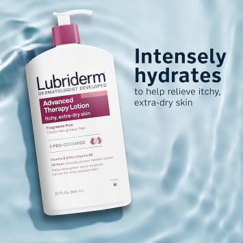 Lubriderm Advanced Therapy Hand & Body Lotion, Fragrance Free, 32 fl. oz