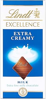 Lindt Excellence Extra Creamy Milk Chocolate Bar, 100 G (Pack Of 1)