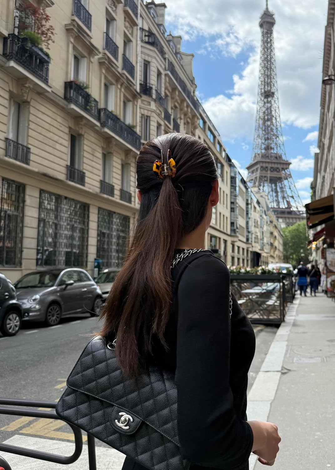 Luxury Tortoiseshell Claw Clip for Women | Our Large 4 Inch Hair Clip Creates Beautiful Half Ups, Secure Updos & Chic Styles | Premium Acetate Claw with Secure Hold & Snag Free Teeth for Easy Styling thumbnail