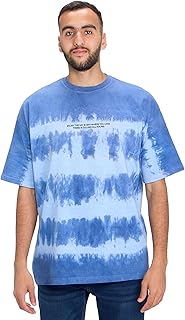 تيشيرت بتصميم كلاسيكي مطبوع عليه (Enjoy) وبنمط حمضي للرجال من فاير وود