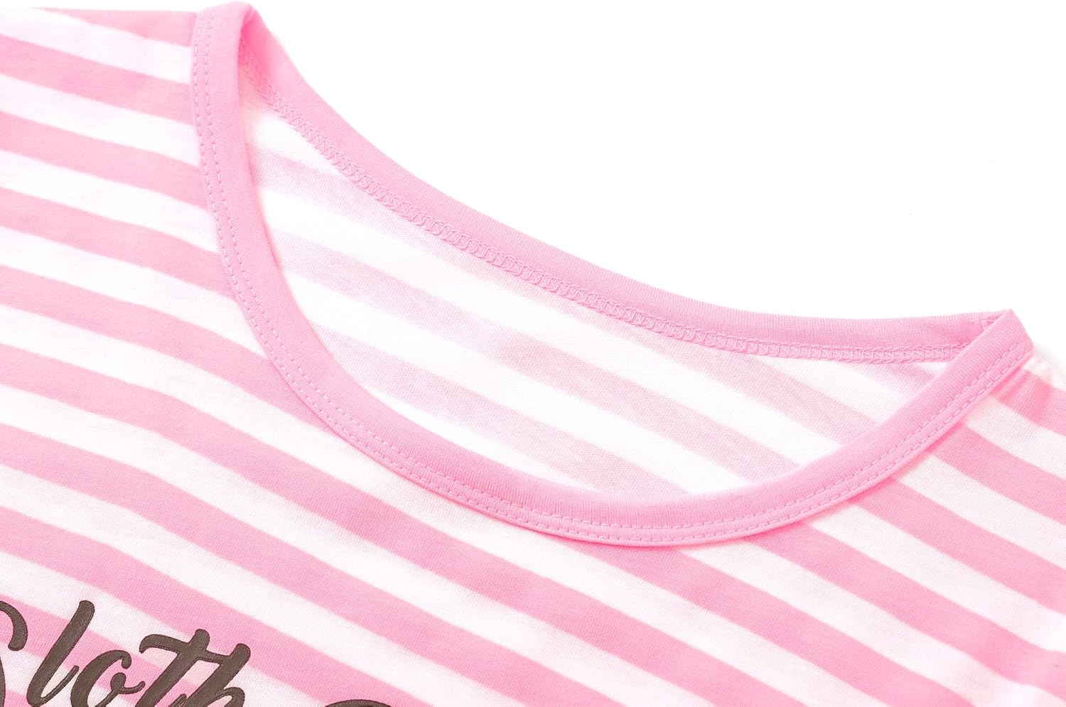 Beezizac Pajamas for Girls 2-Piece Marble/Checker/Cat/Panda Print Long Sleeves Shirt & Pants PJ Set Jammies Size 4T-18 - Image 2