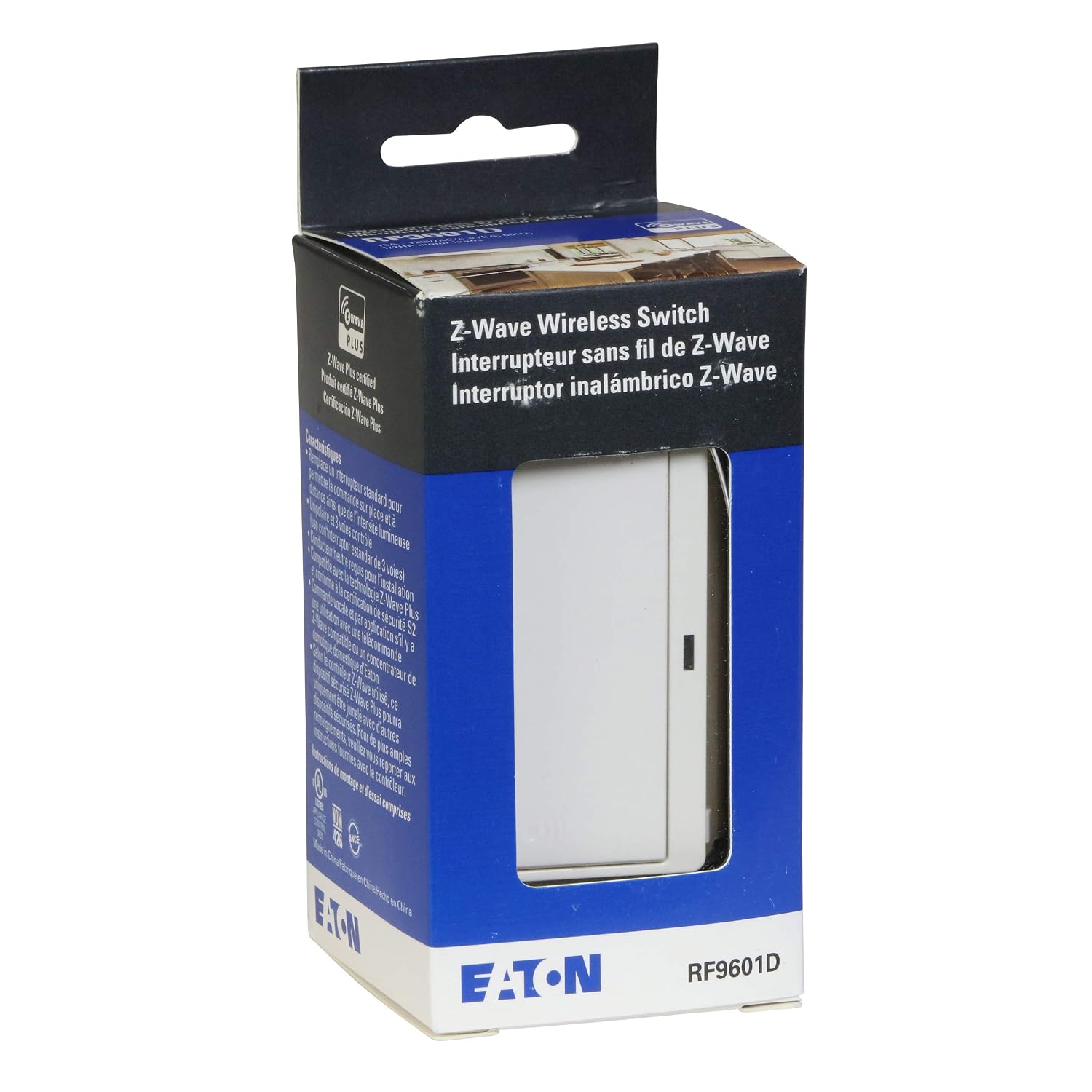 Eaton Z-Wave Plus RF9601DW Wireless Switch, Single Pole, 3-Way, White image 5