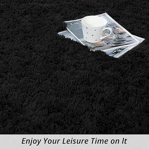 Miniatura 4 de BALAPET Alfombra moderna de felpa de 10 x 14 pies, ultra suave, grande, de piel sintética, para dormitorio, sala de estar, alfombra interior