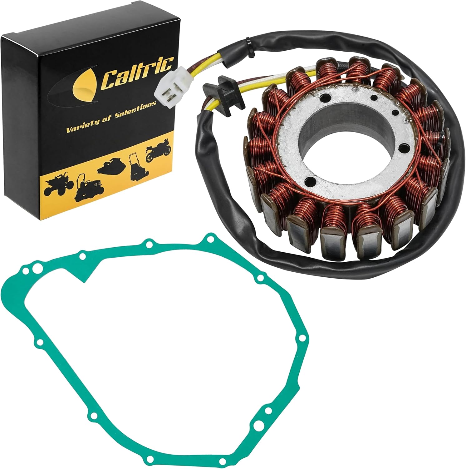 Caltric Stator & Gasket Compatible With Yamaha Vmx1200 V-Max 1200 1985 1986 1988-2007