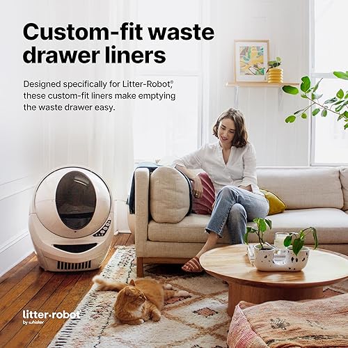Miniatura 8 de Whisker - Bolsas para cajones de basura Litter-Robot, paquete de 100 bolsas para caja de arena, ajuste personalizado para Litter-Robot, capacidad de