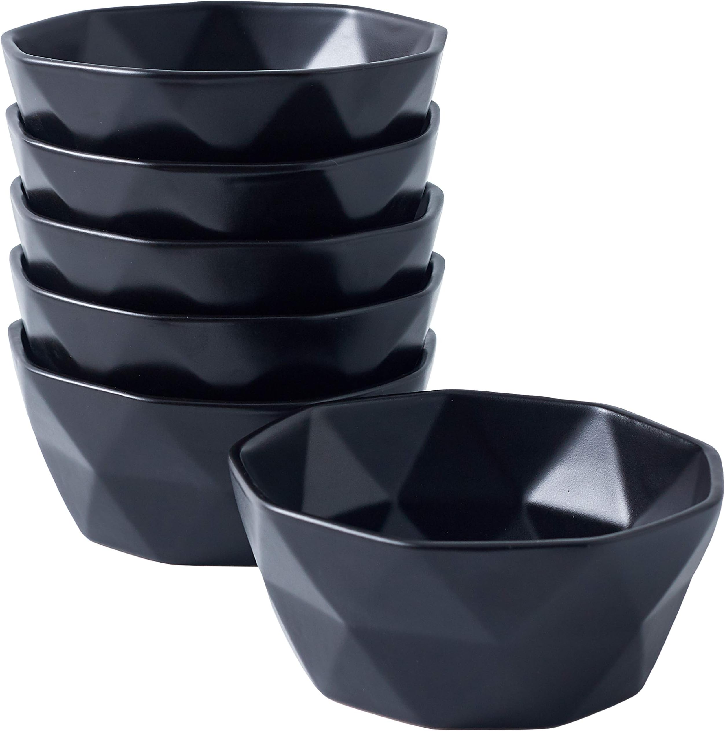 roro Handmade Glossy Black Wavetop Ceramic Canape & Sauce
