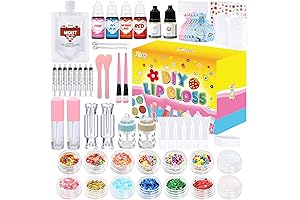 JCOSS DIY Lipgloss Making Kit -- 73Pcs Comprehensive Lipgloss Kit