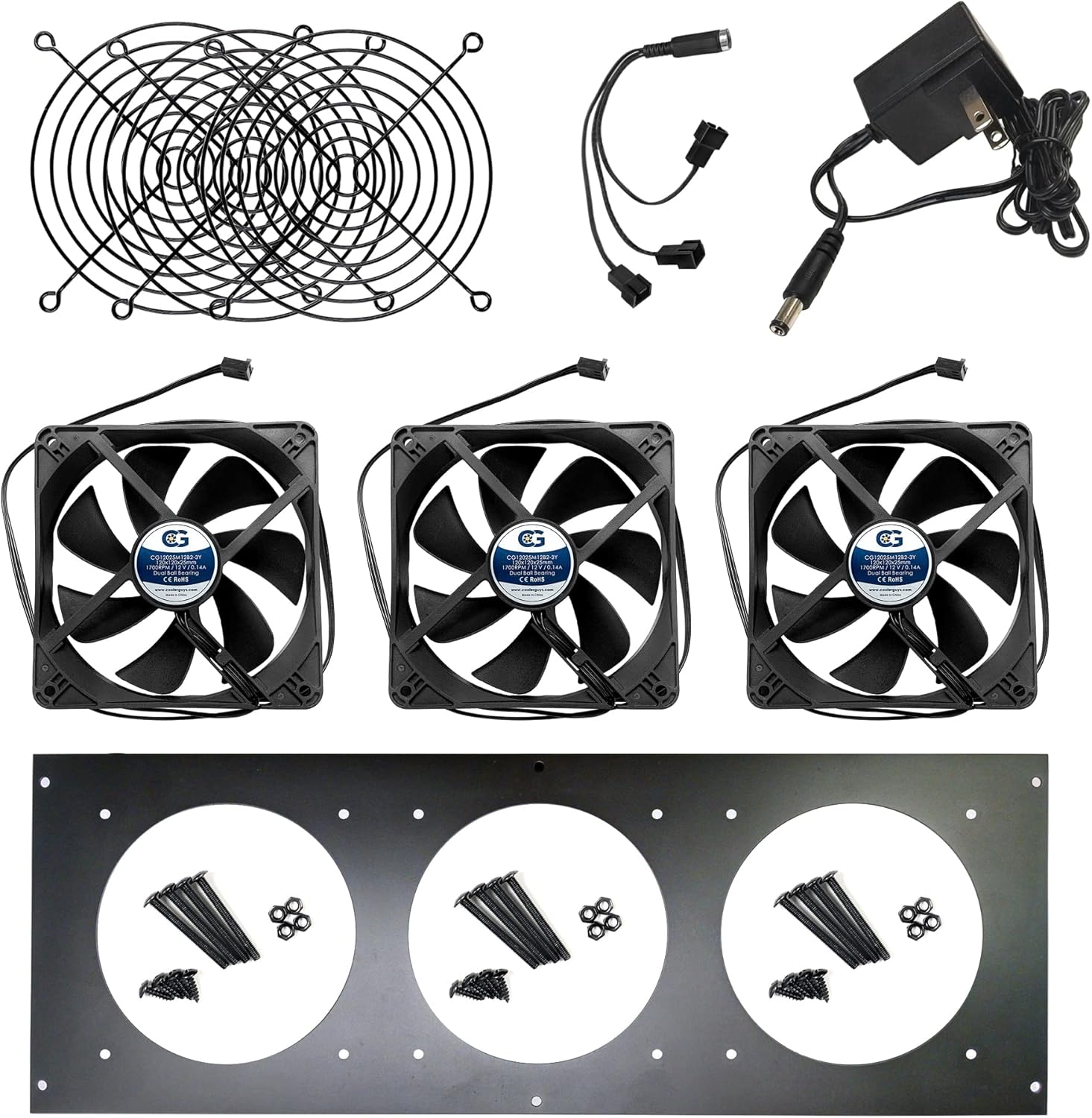 Coolerguys 3U Rackmount Cooling Kits (Medium Speed)