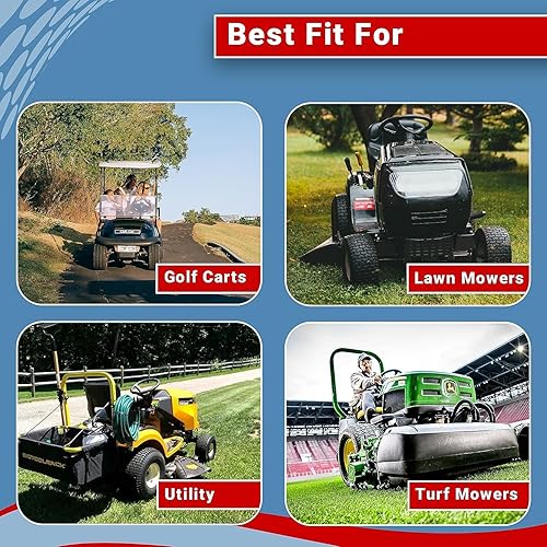 Miniatura 6 de Dos neumáticos de tractor para cortacésped de 24 x 12.00-12 pulgadas, neumáticos traseros resistentes sin cámara de 24 x 12 x 12 pulgadas para una