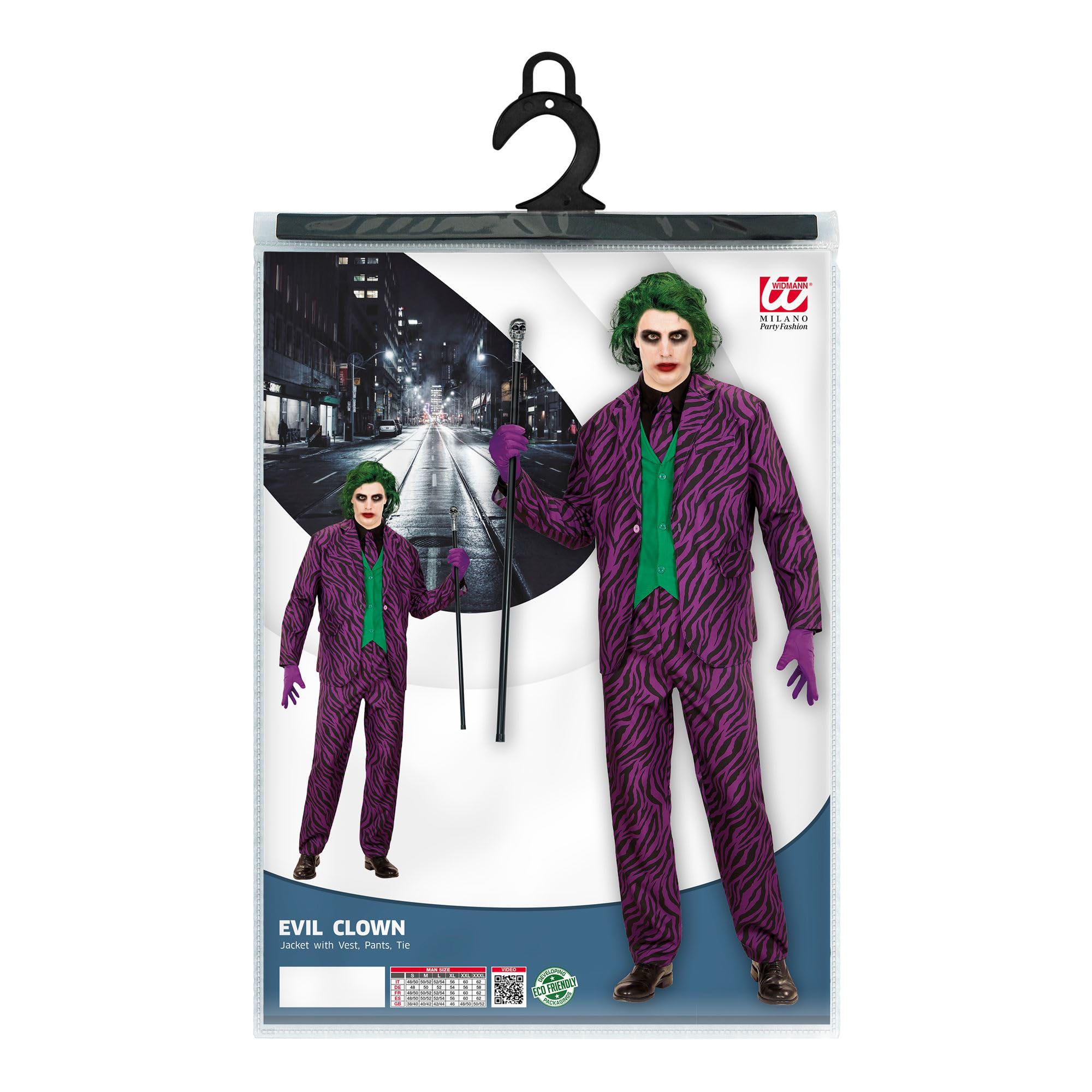 W WIDMANN MILANO Party Fashion - Horror Clown Kostüm Herren | W WIDMANN MILANO Party Fashion - Horror Clown Kostüm Herren