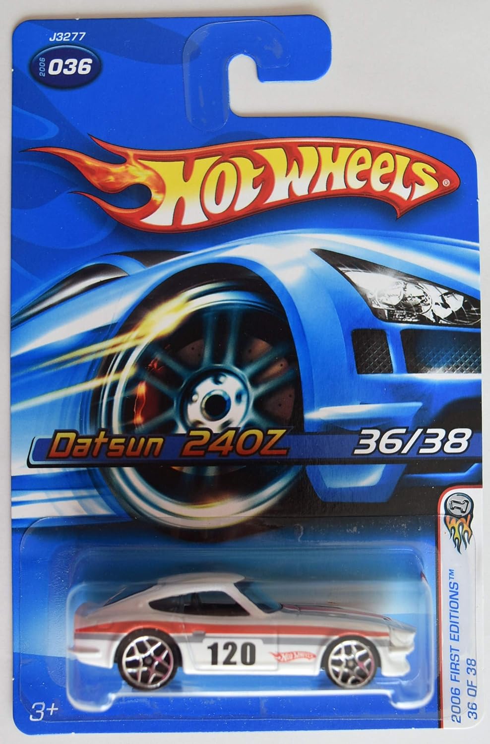 Hot Wheels 2006 First Editions 36 of 38, White Datsun 240Z #36