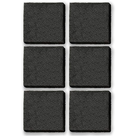 6 Pack 4151750 554358 Trash Compactor Charcoal Air Filter Replacement for Whirlpool/KitchenAid/Maytag/Jenn-Air/Amana/Inglis/Magic Chef Trash Compactor