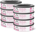 Amazon Marque - Mama Bear Recharges de la queue de couches parfumées pour les piles de couches de génie 2160 Compte (8 Boîtes 270 Compte)