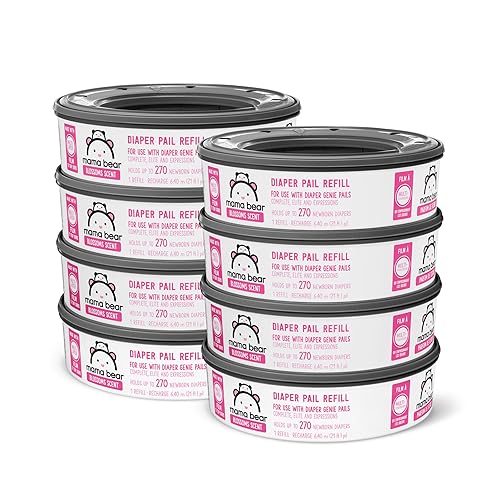 Miniatura 8 de Marca Tienda  Mama Bear Blossoms - Recambios de cubo de pañales perfumados para cubos de Diaper Genie, 1080 unidades (4 paquetes de 270 unidades)