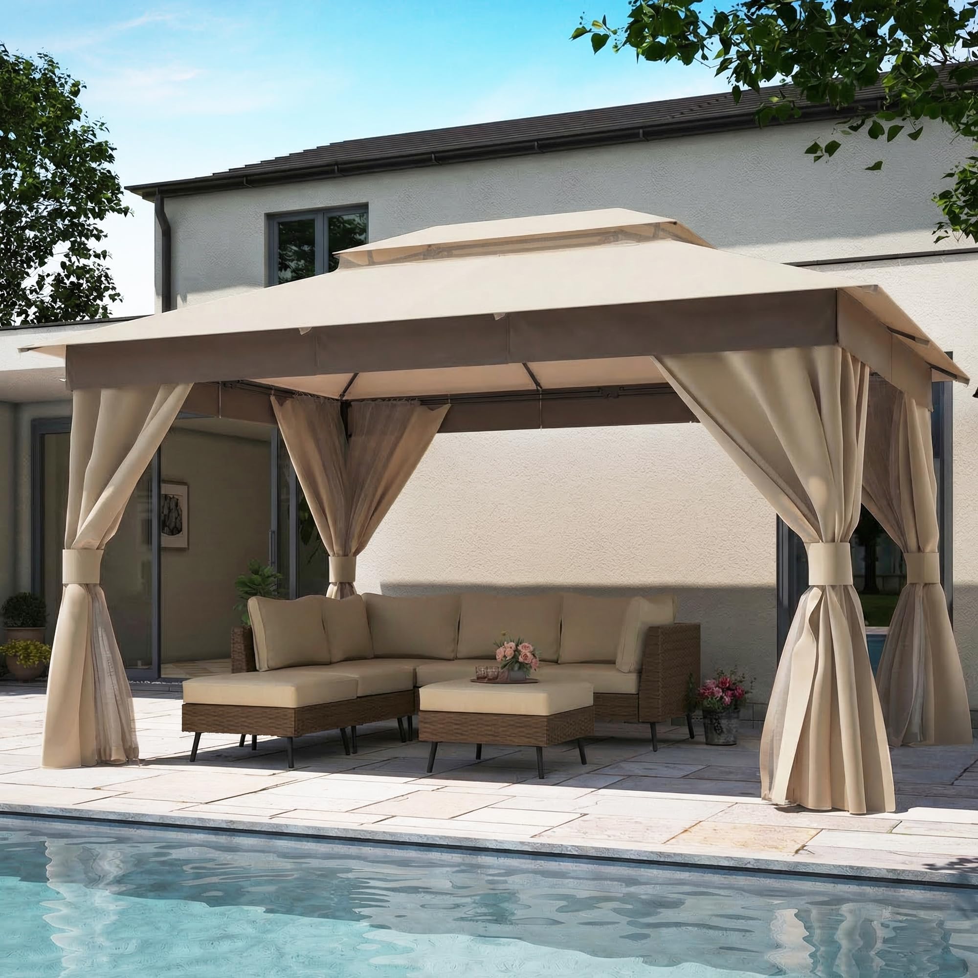 LAUSAINT HOME 10x13 Outdoor Gazebo