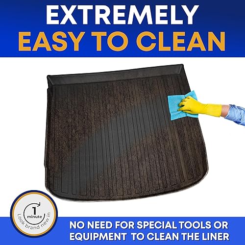 Miniatura 3 de Forro de carga prémium para Porsche Cayenne 2011-2018  100% de protección, alfombrilla de maletero de automóvil de ajuste personalizado, alfombrilla