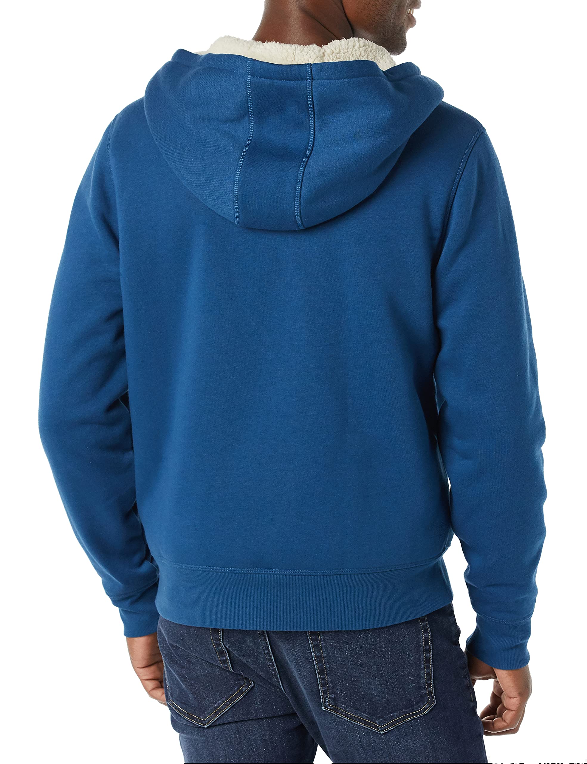 Amazon Essentials Felpa con Cappuccio e Cerniera Integrale in Pile Foderata in Sherpa Uomo