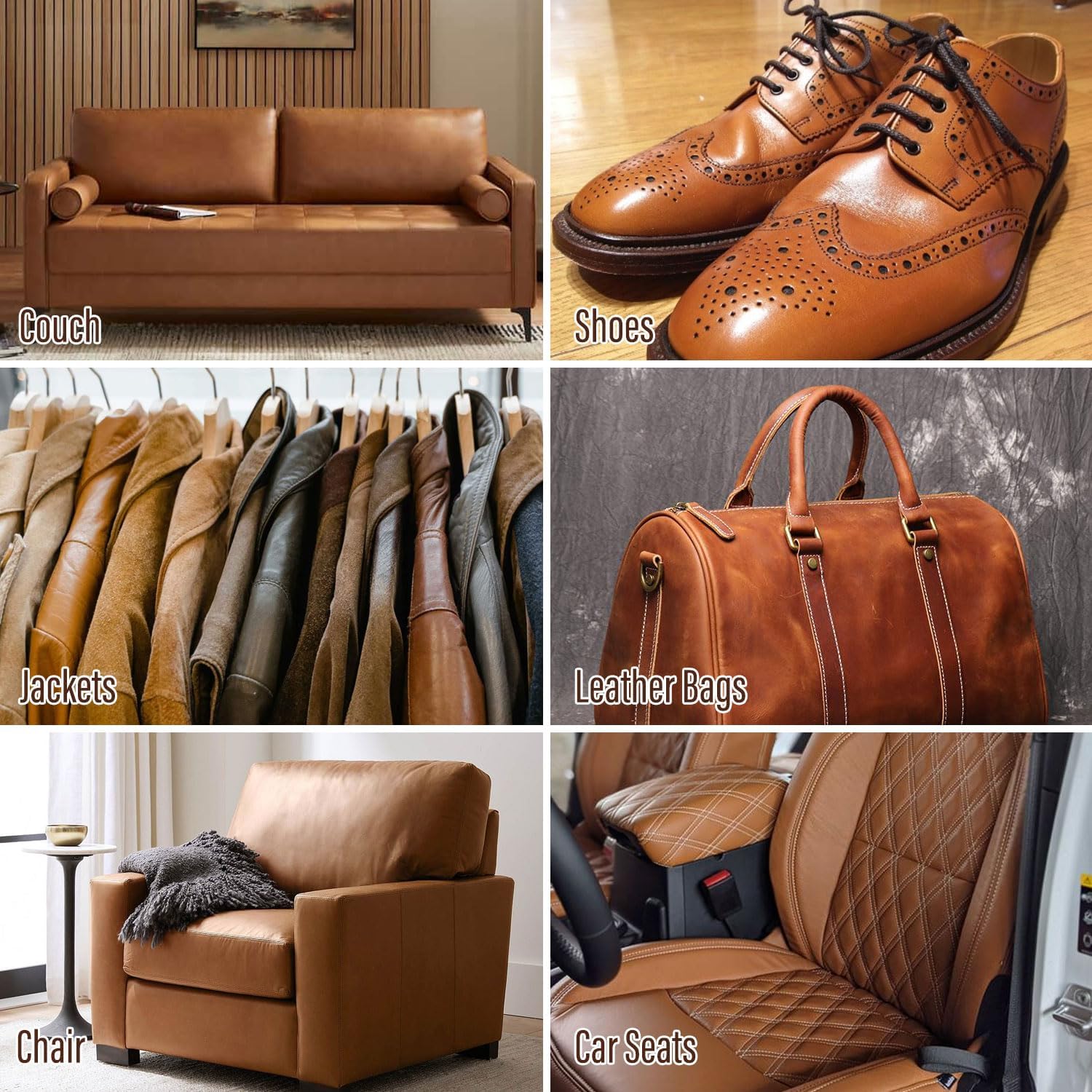 Leather & Vinyl Repair Kit, Leather Repair Kit for Car Seat, Shoes, Jacket, Sofa, Couch, Purse, Restores Faux, Artificial, Genuine Pleather, with Easy to Follow Instruction to Match Any Color - Image 9