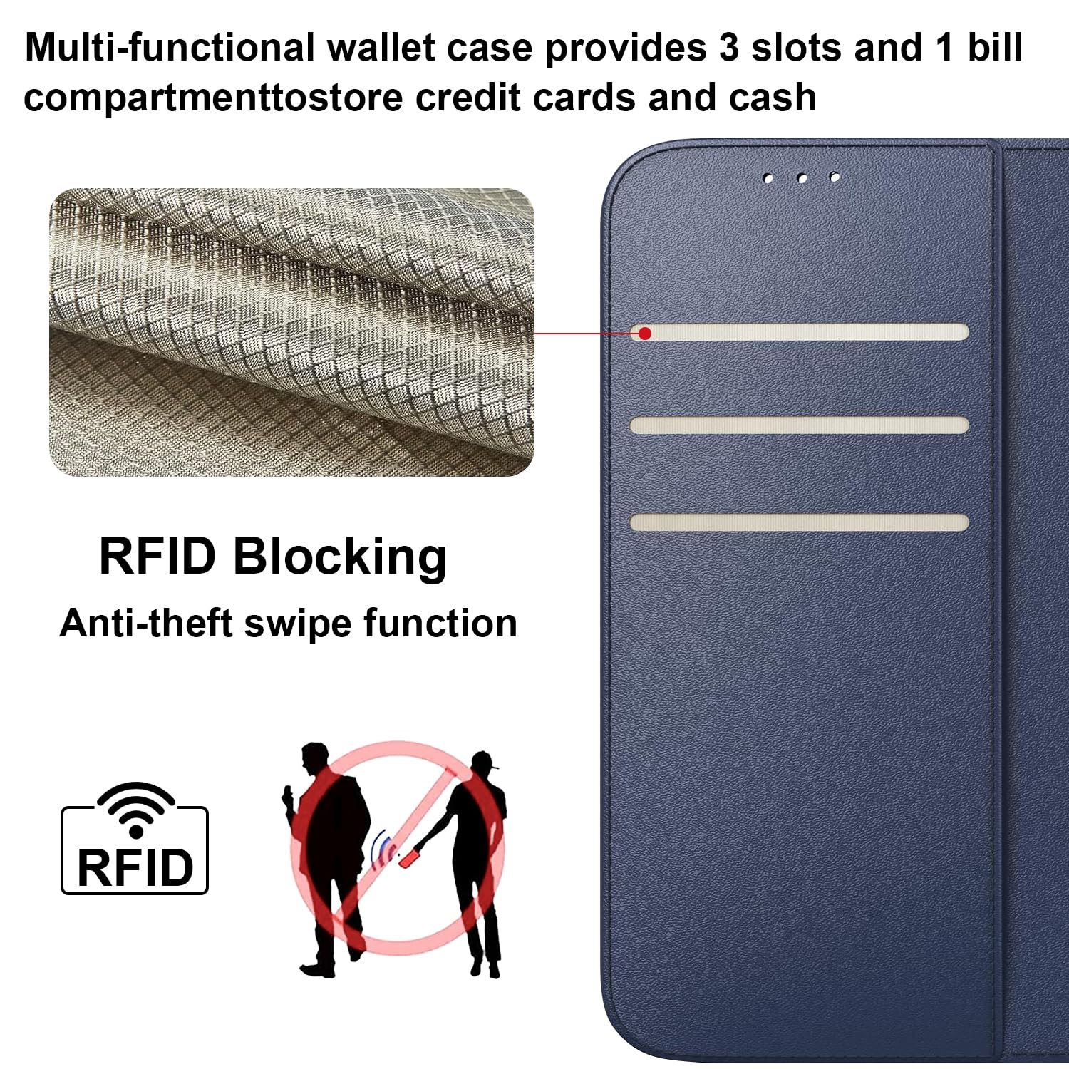 Ysjisy Cover Compatibile con Samsung Galaxy A17 4G/ 5G, con 1 Pezzo Vetro Temperato Pellicola Protettiva e 1 Pezzo Strumento di Installazione Semplice, Premium Pelle PU Libro Flip Custodia - Blu