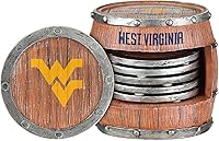 Vista 15 de FOCO NCAA College Team Logo 5-Pack Barril Bebida Bebida Coaster Set