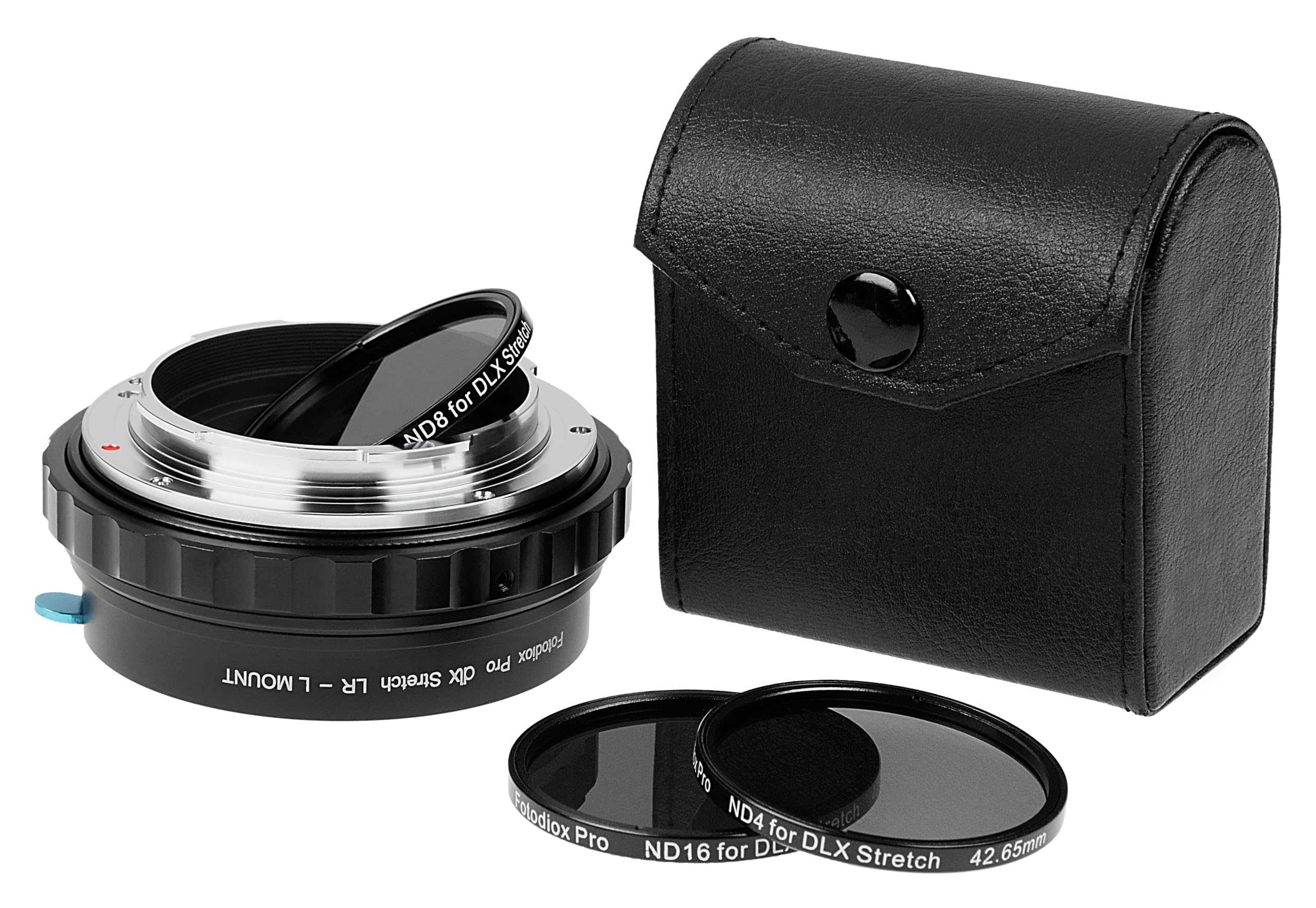Fotodiox DLX Stretch Adapter Compatible with Leica R Lens for L-Mount Alliance Cameras, Featuring Macro and ND Filter Capabilities