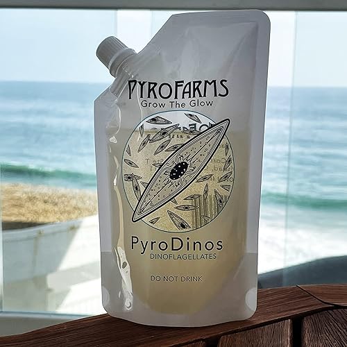 Miniatura 3 de PyroDinos resplandecientes con DinoNutrients - Cultiva plancton bioluminiscente
