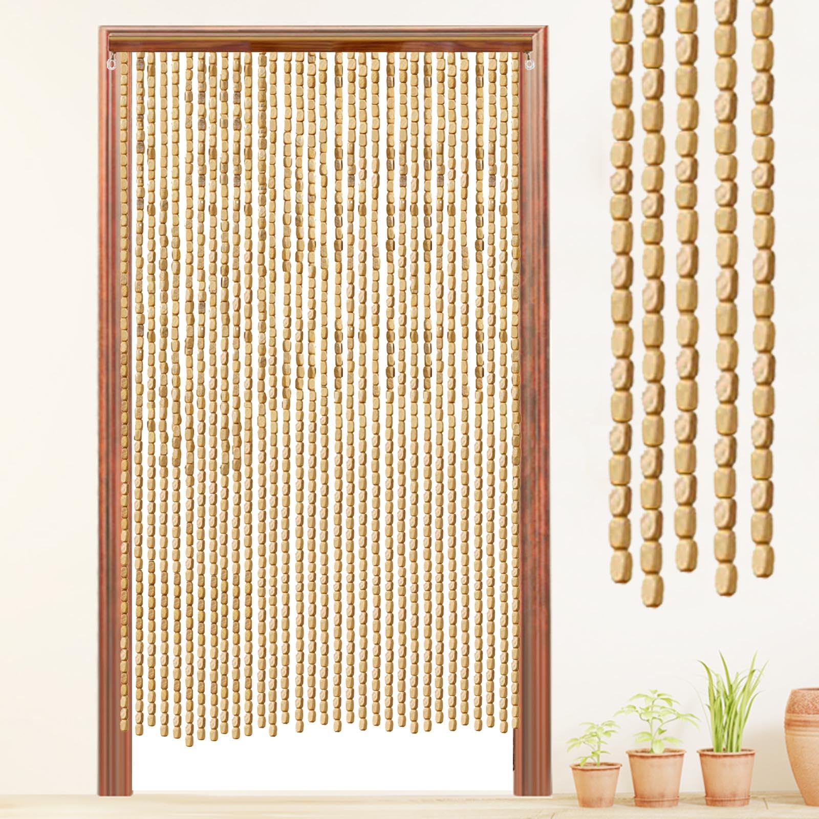 Amazon.com: Wood Beaded Curtains String Bead Curtain for Doorways