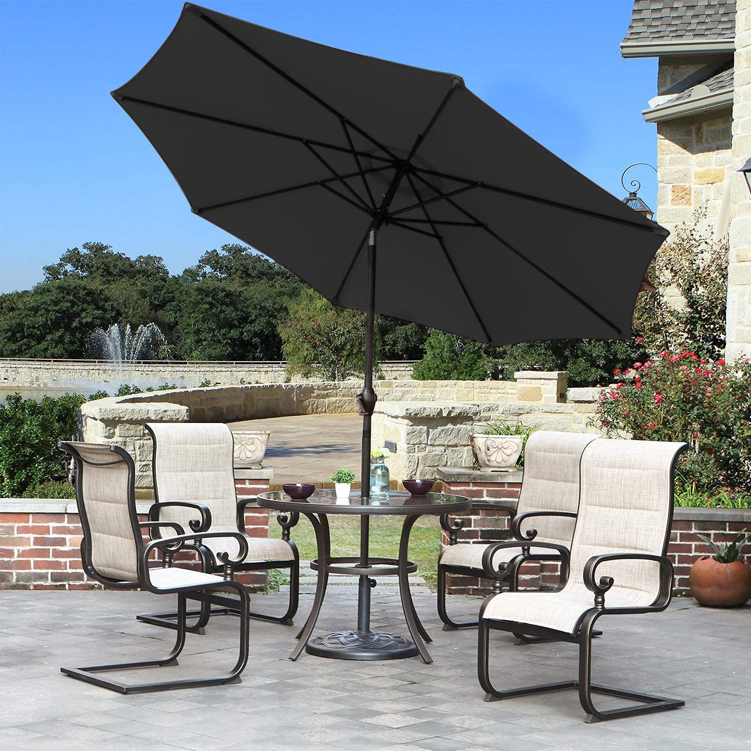 adams patio umbrella stand Adams Manufacturing Earth Brown Patio Umbrella Base 8129-60-3716 at  Lowes.com