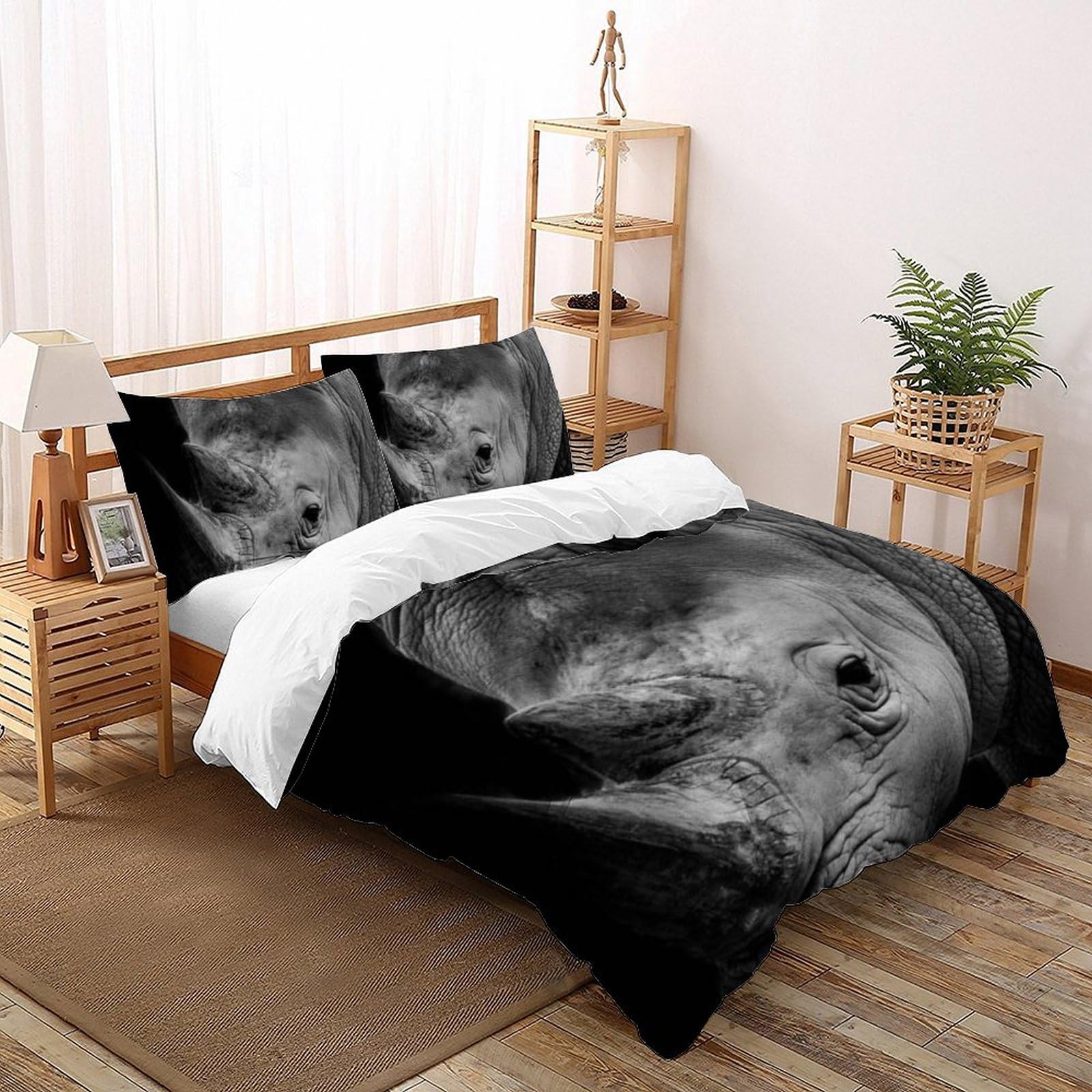 Housse de couette 3D animaux sauvage pour décorer une chambre de fille ado 200x200