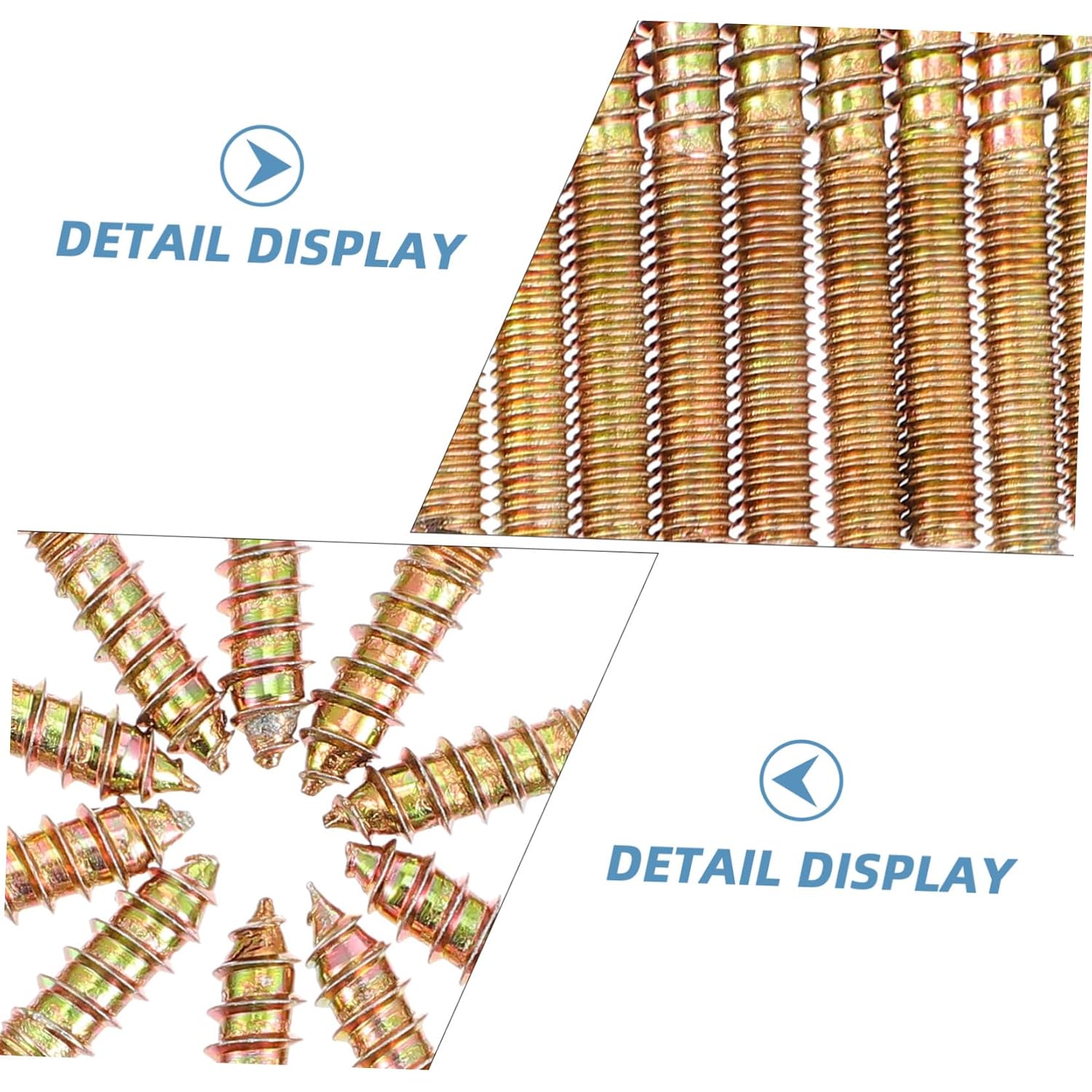 Double Headed Self-Tapping Screws Rustproof Hanger Bolts for Furniture Assembly Home Supplies Threaded Fasteners