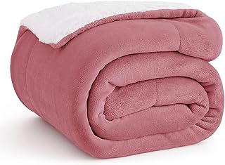 Bedsure GentleSoft Sherpa Fleece Throw Blanket for Couch - Thick and War...