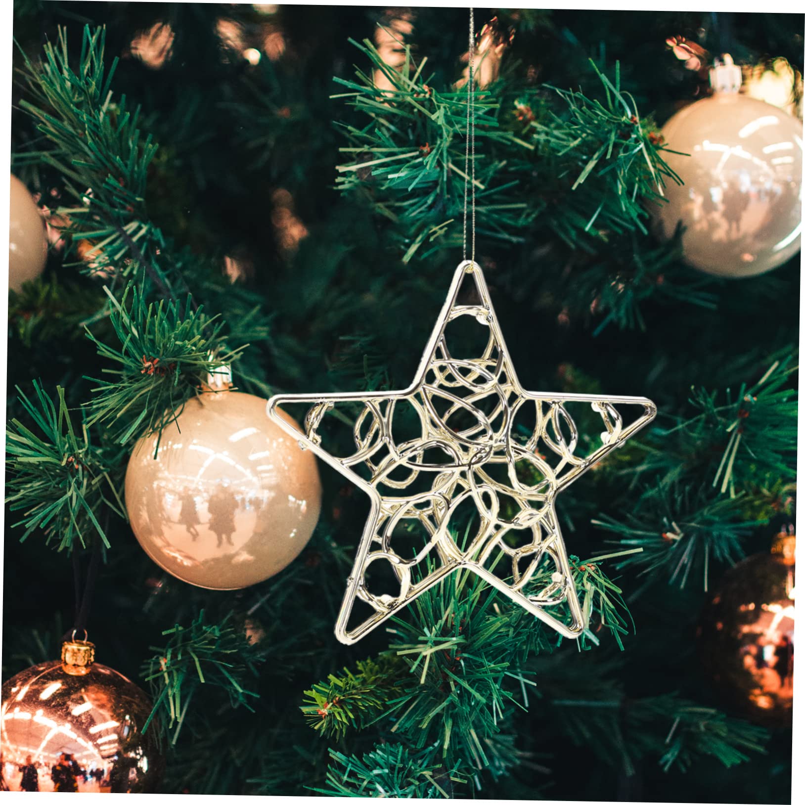 ABOOFAN 24stücke Teiliges Weihnachtsdekoration Hängende Fünfzackige Sterne Für Christbaum Und Fenster Festliche Ornamente Für Unvergessliches Weihnachtsfest