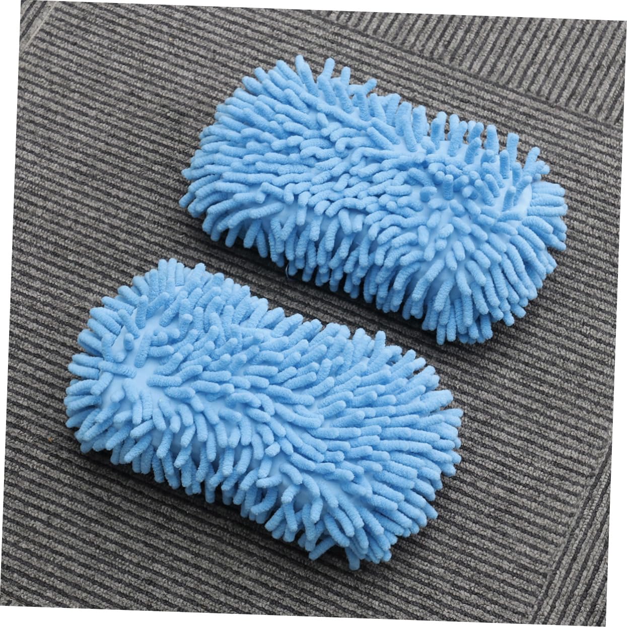 Mobestech 6piezas Guantes De Lavado De Microfibra Ultrafina para Limpieza De Coches Color Azul Esponja De Limpieza Multifuncional para Automóviles y Superficies Delicadas