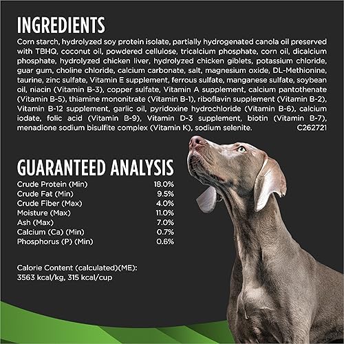 Miniatura 5 de Pro Plan Veterinary Diets Purina HA Proteína Hidrolizada Perro Alimento Seco Fórmula Vegetariana - Bolsa de 16.5 lb (7.48 kg)