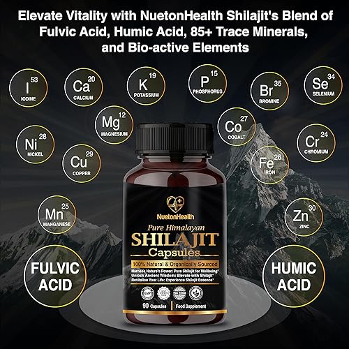 Miniatura 3 de Cápsulas orgánicas de shilajit del Himalaya  90 píldoras veganas 100% puras y naturales  Suplemento de bienestar de grado oro, energía y vitalidad