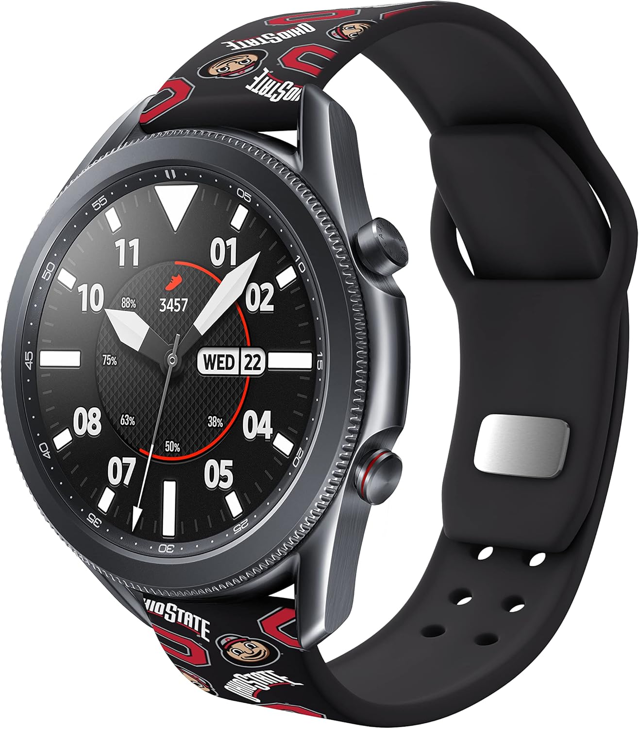 Affinity Bands Ohio State Buckeyes HD Watch Band Compatible with Samsung Galaxy Watch and more