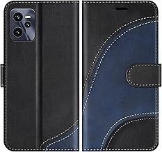 Case for Oppo Realme C35 4G / Realme Narzo 50A Prime, PU Leather Case for Realme C35 4G / Realme Narzo 50A Prime, Magnetic Book Case with Card Slots, Black