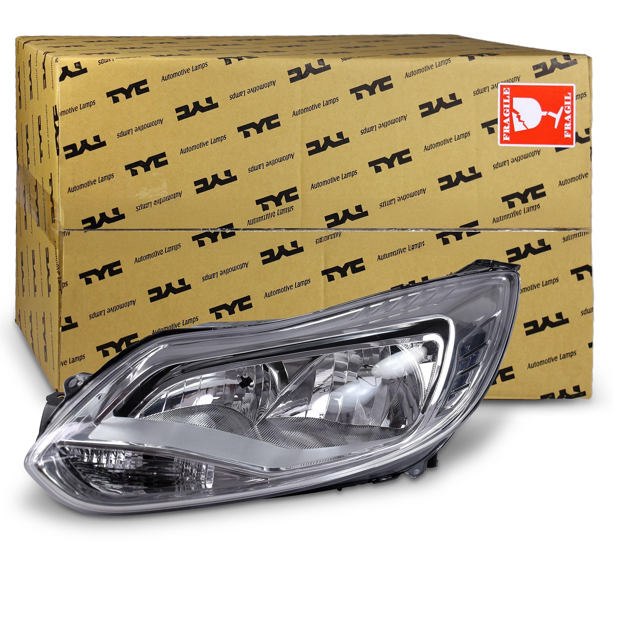 F fanale H7/H1 sinistro cromato FOCUS III (anche berlina Turnier) 04/11 – 10/14 HSW