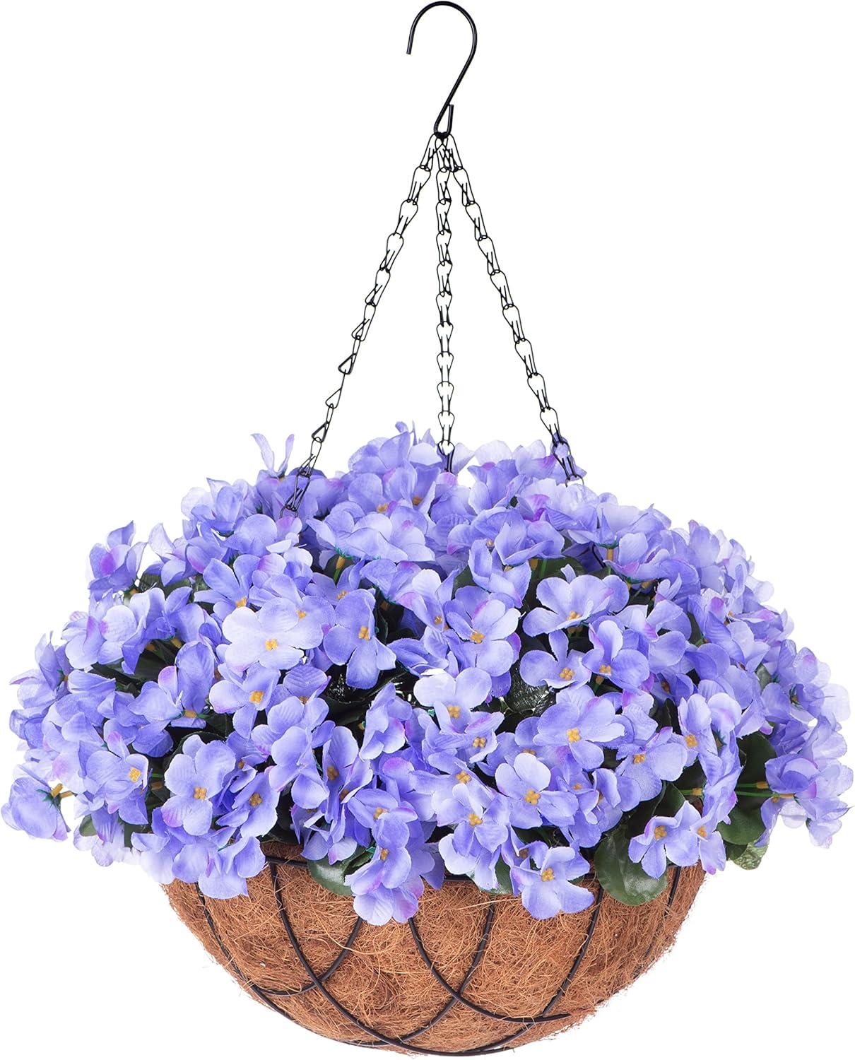 Artificial Flowers with HangingBasket for Outdoor Indoor