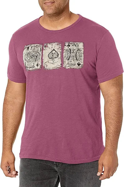 Lucky Brand Men's Poker Cards Tee Shirt
