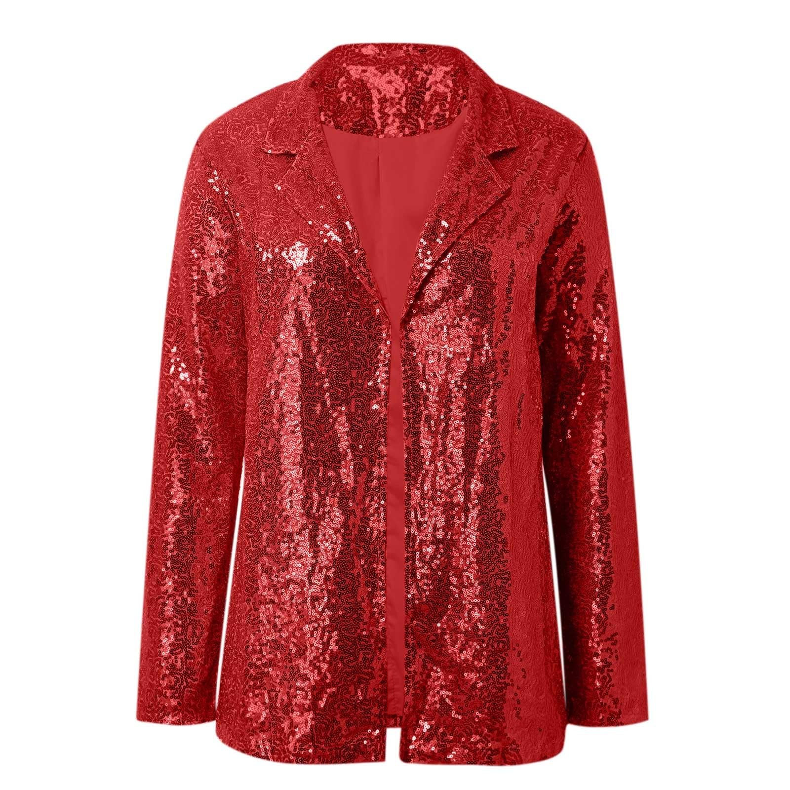Damen Blazer Sportlich Elegant, Blazer Damen Sommer Langärmelig Revers Leicht Blazer Slim Fit Vorne Offen Knopfleiste Elegant Business Arbeit Anzugjacken Breathable Ganzjährig Sommerjacke Damen Leicht