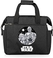 Vista 10 de PICNIC TIME Star Wars Mandalorian Grogu On The Go - Lonchera suave y enfriadora, bolsa de almuerzo aislada, (gris jaspeado)