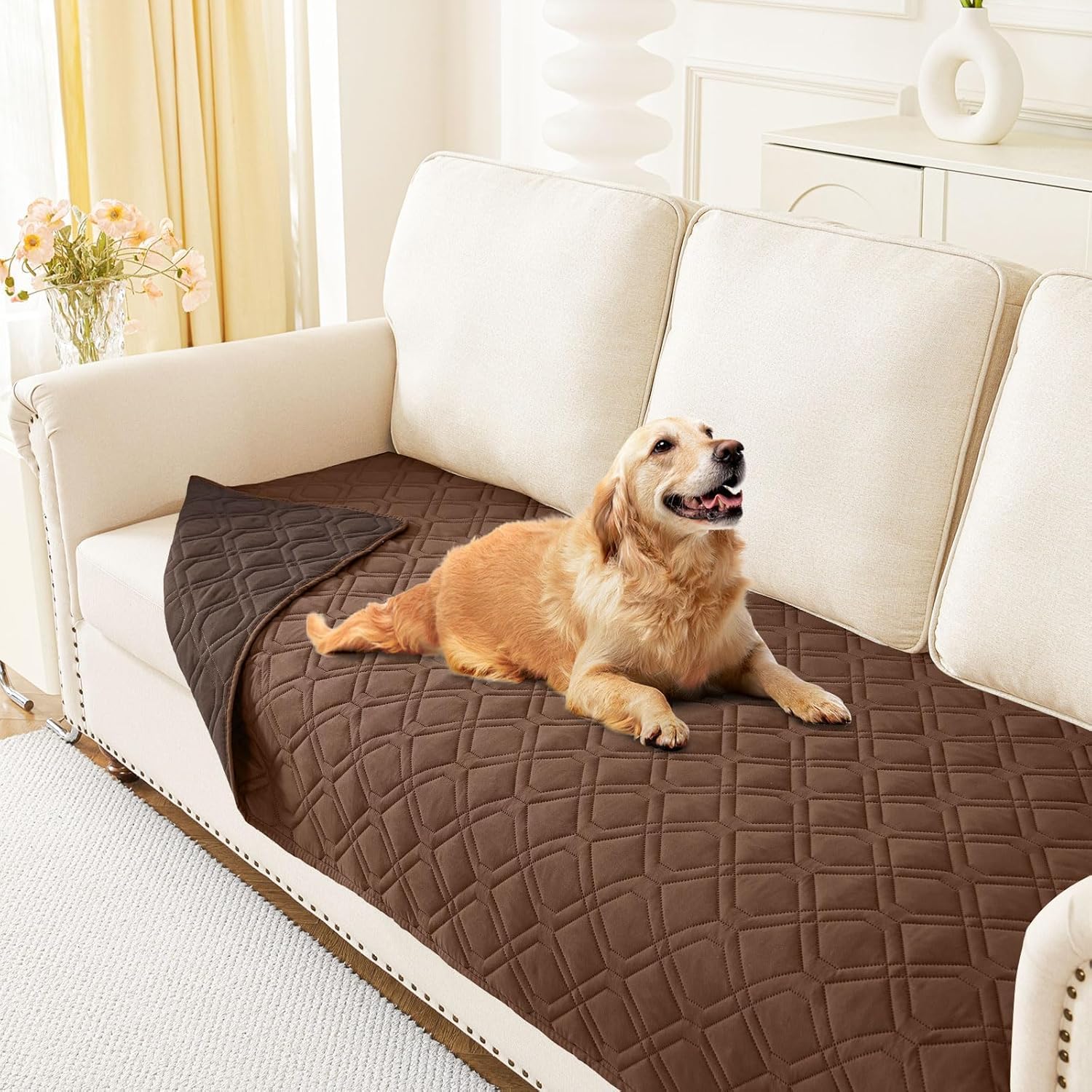 luciphia Waterdichte hondenbankhoes, hondendeken, 100% waterdicht met antislip punten, beschermmat voor meubels, kinderen, honden, katten, machinewas, grijs, 76 x 178 cm luciphia Waterdichte hondenbankhoes, hondendeken, 100% waterdicht met antislip punten, beschermmat voor meubels, kinderen, honden, katten, machinewas, grijs, 76 x 178 cm