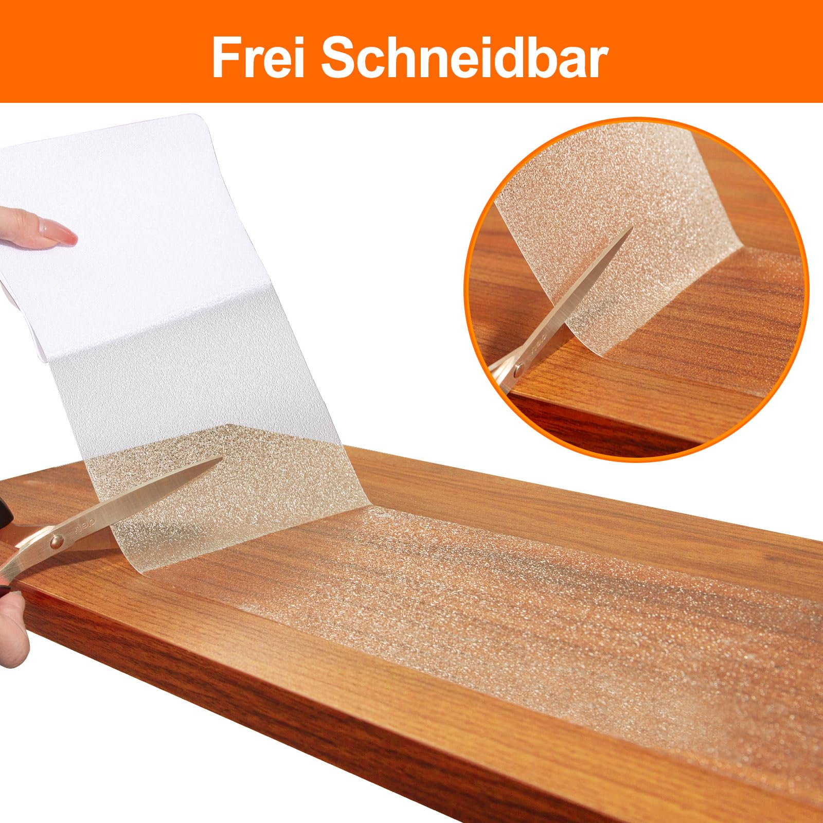 Spurtar Treppenstufen Matten Antirutsch Treppe, Transparent Treppenteppich Selbstklebend Stufenmatten innen 15 Stück für Holzstufen Boden Antirutschmatte Klebeband Pads, 10 x 60 cm
