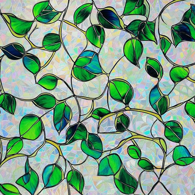 Rainbow Window Privacy Film Heat Control UV Blocking Anti-Glare Day Night Privacy Protection Decoration for Home Bathroom Glass